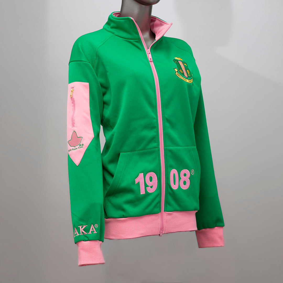 AKA Green Zip UP – Tauntus Inc. Greek Store