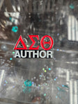 Delta Author lapel pin