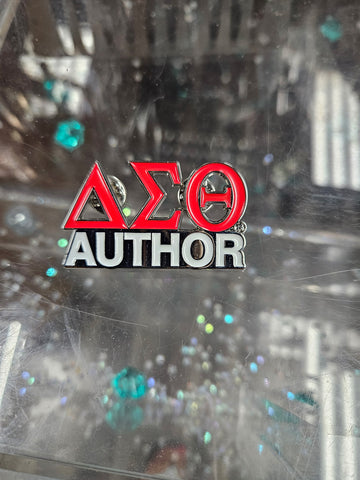 Delta Author lapel pin