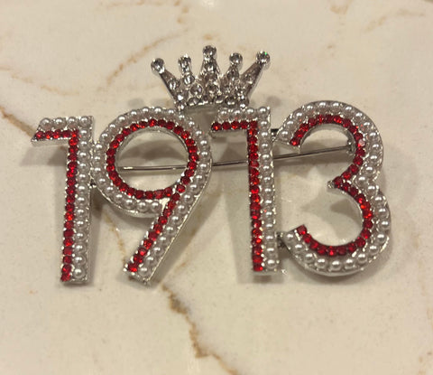 1913 Queen's Crown Brooch