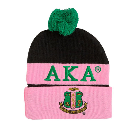 AKA Black Beanie Hat