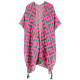Pink  Abstract Kimono