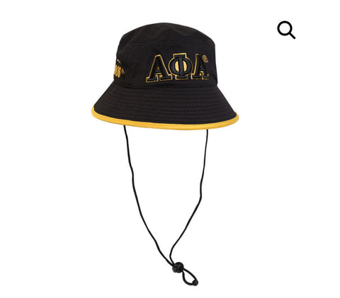 Alpha Black Bucket Hat