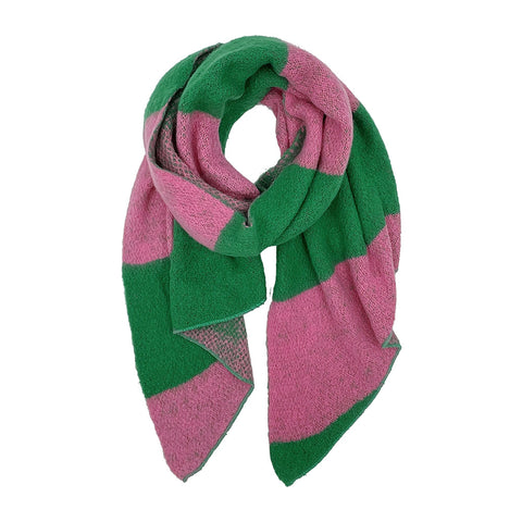 Be Bold Pink and Green Scarf