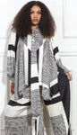 Black and White Geometric Pants Set