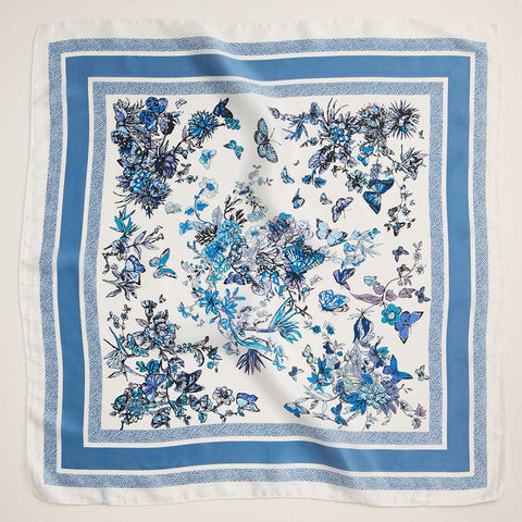 Blue Butterfly Scarf