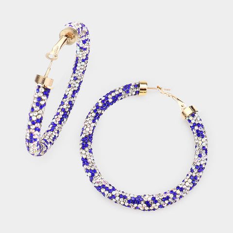 Silver and Blue Magic Earring