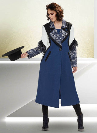 Blue Zebra Coat