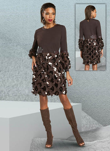 Chocolate Sequin Dress