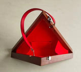 Delta Wooden Pyramid Purse