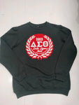 Delta Black Chenille Laurel Sweatshirt