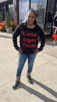 Delta Off the shoulder sweatshirt