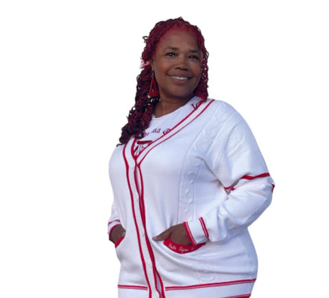 Delta Cardigan White