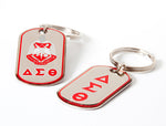 Delta Dog tag Keyring