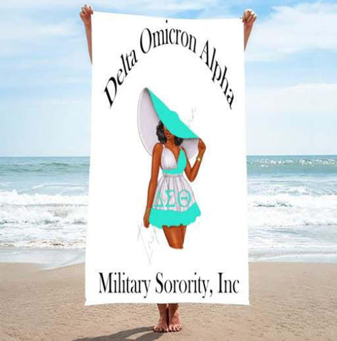 Delta Omicron Alpha Beach Towel