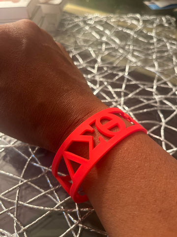 Delta Red Silicone Bracelet