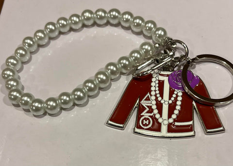 Delta Sweater keychain/ Purse hook