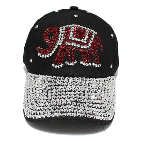 Rhinestone and bling elephant hat