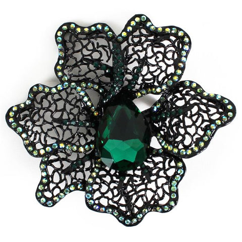 Evergreen Crystal Brooch