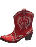 Red Metallic Cowboy Boots