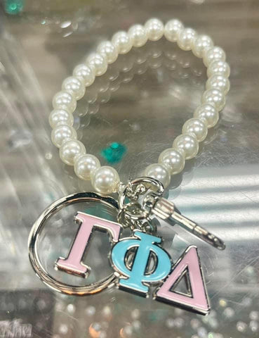 Gamma Pearl keychain /purse hook