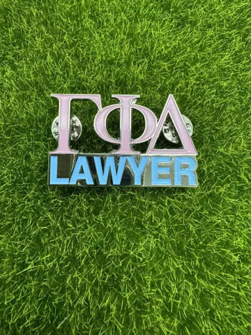 Gamma Lawyer Lapel Pin in Blue