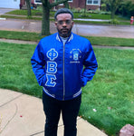 Phi Beta Sigma Satin Quilted jacket