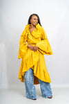 Gold Ruffled Duster