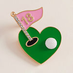 Green 18 Whole Golf Pin