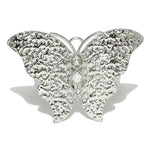 Silver Hammered Butterfly Bracelet