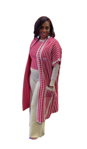 Cream pants for Houndstooth Collection