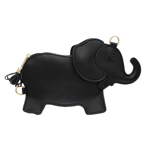 Black elephant crossbody