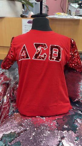 Delta Sequin T shirt