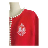 Delta Pearl Red Cardigan