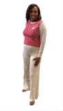 Cream pants for Houndstooth Collection
