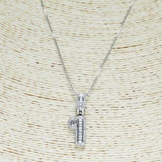 Number one 1 necklace