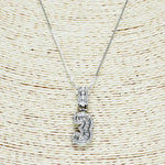 Number 3 Three necklace