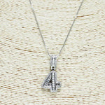 Number four 4 necklace