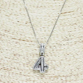Number four 4 necklace