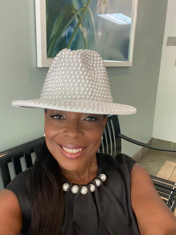 White Pearl Fedora