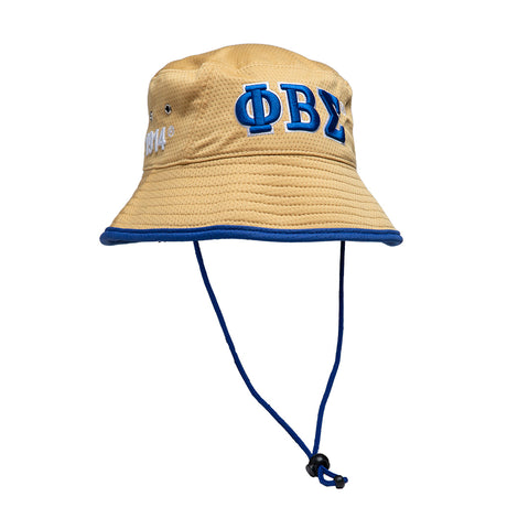 Phi Beta Sigma Khaki Bucket Hat