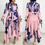 Pink and Blue Dress