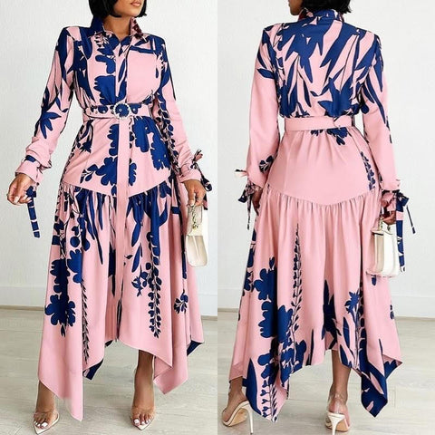 Pink and Blue Dress