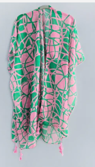 Pink and Green oncho