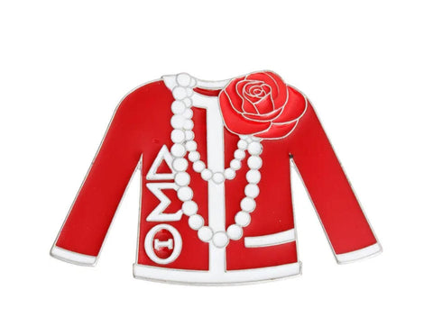 Red Delta Sweater Pin Large