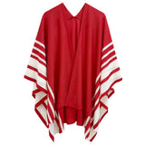 Red and white Poncho