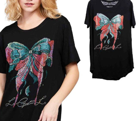 Rhinestone Butterfly Shirt