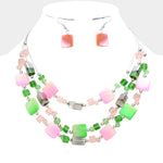 Square Biz in Pink and Green