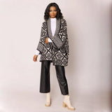 Tile Black and White Cardigan