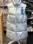 Zeta Silver Puffer Vest
